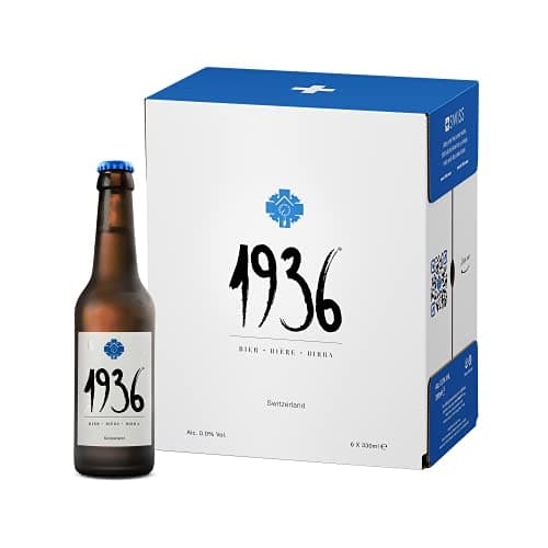 Image of 1936 Bière 0.0% - Alcohol Free Premium Lager from the Heart of the Swiss Alps - Perfect Beer Gift Set - (6 x 330ml Bottles)