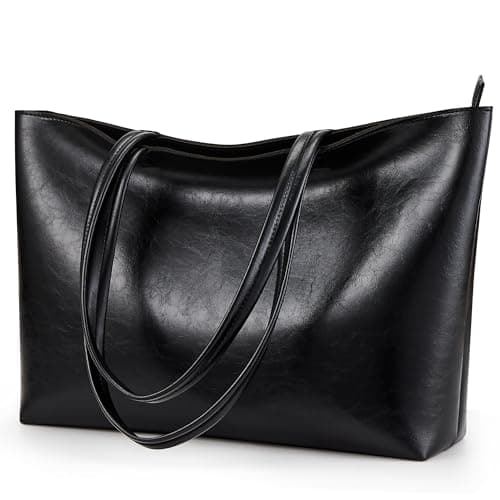 Image of KALIDI Handbags Large Capacity Shopper Bag Tote Bag for Office Campus Daily and Travel Black3