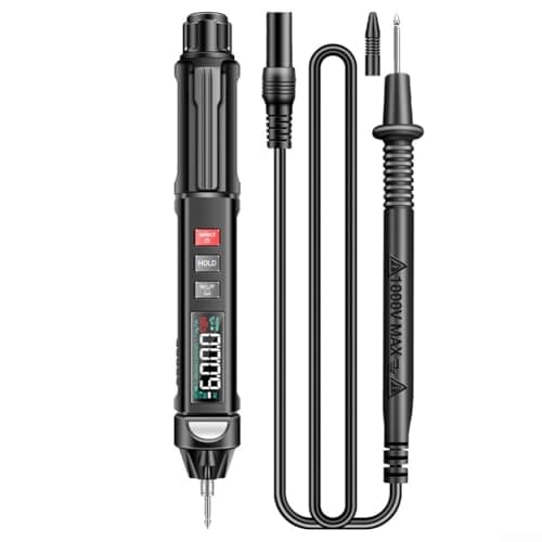 Image of A3009 Digital Multimeter Pen with Voice Broadcast, 6000 Counts NCV Live/Neutral Detector, VA Reverse Display Flashlight for AC DC Voltage Resistance(A)