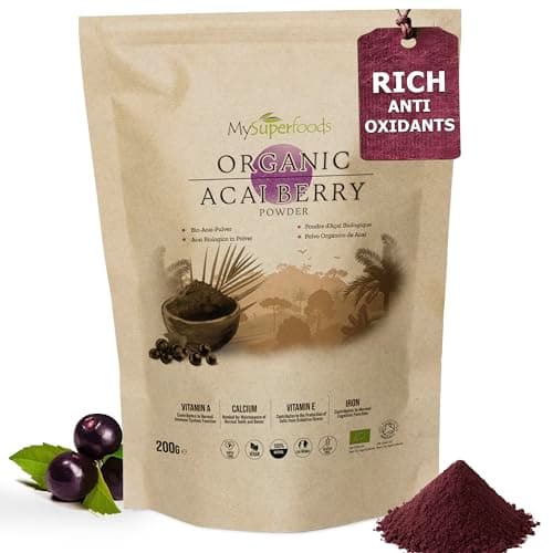Image of Organic Acai Berry Powder 200g, Natural Source of Antioxidants