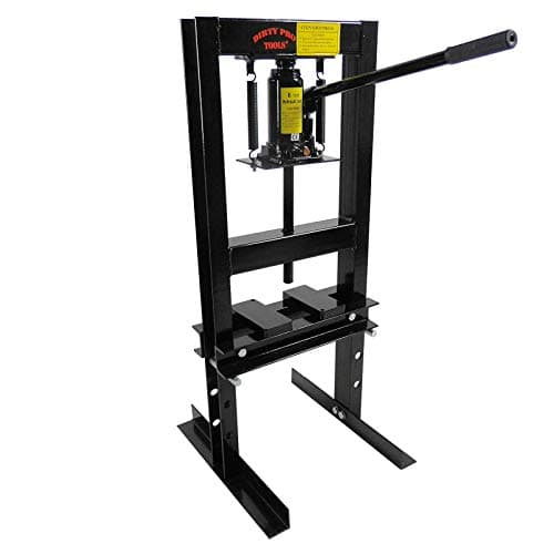 Image of Dirty Pro Tools™ 6 Ton Heavy Duty Hydraulic Shop Press Workshop Garage Floor Standing Tonne