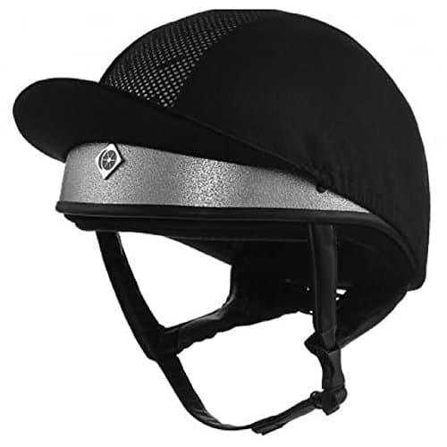 Image of Charles Owen Pro II Plus Jockey Helmet - Silver 58cm