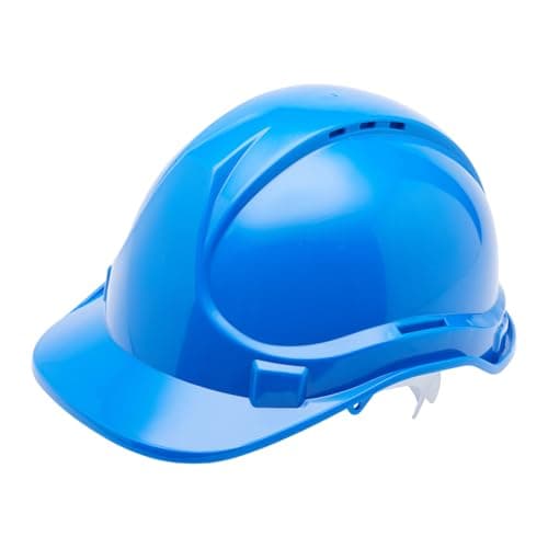 Image of Blackrock Blue Hard Hat, Safety Helmet, For Construction, Mens Womens Unisex, Work Hats, Builder, One Size Adjustable Head Strap, HDPE Protection, UK/EU 2016/425 EN937:2012+A1:2012