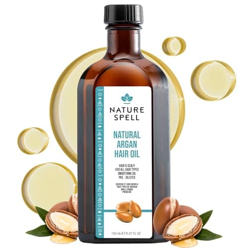 Image of Nature Spell Argan Oil for Hair & Body, Targets Split Ends & Reduces Appearance of Scars, 5.07 Fl Oz