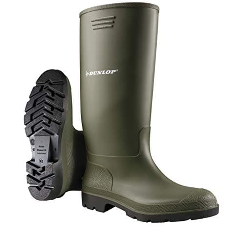 Image of Mens Dunlop Wellies Wellington Boots Green 7UK