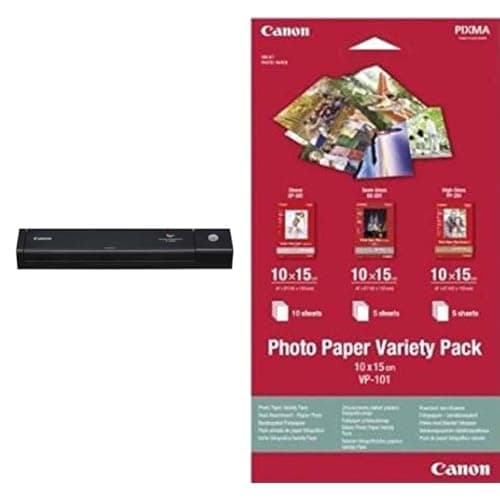 Image of Canon imageFORMULA P-208II Portable Scanner | Double-sided Scanning | USB Powered for Home, Office or when Mobile | 10 Sheet Feeder | Driverless Scanning with Canon CaptureOnTouch Lite Software