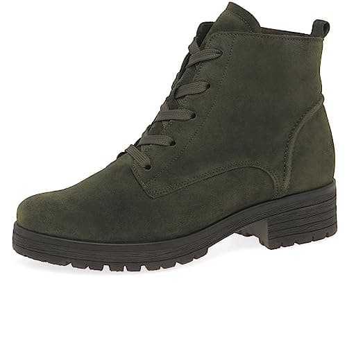 Image of Gabor Zumba Womens Ankle Boots 2.5 UK Olive Suede