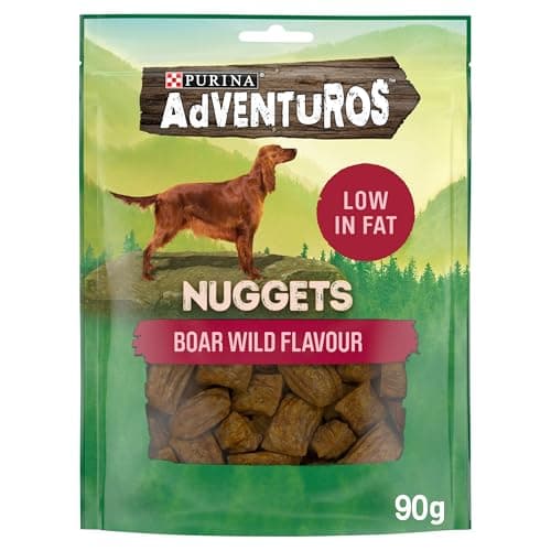 Image of ADVENTUROS Nuggets Wild Boar Dog Treats 90g (Pack of 6)