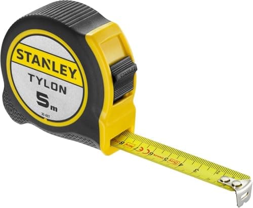 Image of Stanley 0-30-697"Tylon" Tape Measure, Black/Yellow, 5 m/19 mm