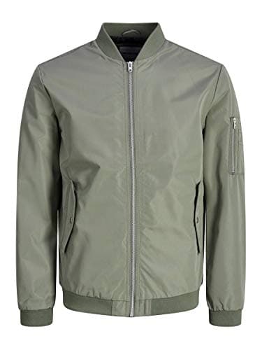 Image of JACK & JONES NOS Men's JJEDESERT Bomber NOOS Jacket, Green (Dusty Olive), Small