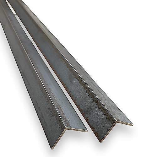 Image of 2X Mild Steel Angles | 25mm 40mm 50mm x 2.5mm Wall Thickness Iron Angle (25 x 25mm, 100cm)