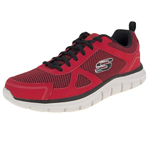 Image of Skechers TRACK BUCOLO, Men's Sports Shoes, red, 8 UK (42 EU)