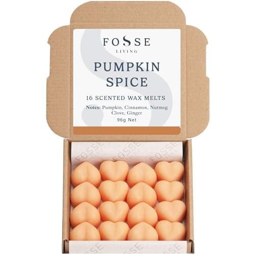 Image of Pumpkin Spice Soy Wax Melts 16 Pack | Warm Cinnamon, Nutmeg & Spice | Natural, Vegan & Plastic Free | Up to 96 Hrs Scent | Pet Safe | Handmade in UK – Fosse Living