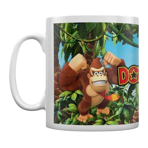 Image of Pyramid International Donkey Kong (3D Jungle) White Mug - 10Oz / 315Ml Ceramic Mug - One Size