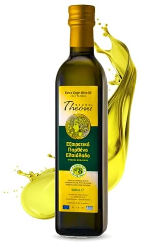 Image of Theoni Extra Virgin Olive Oil 500ml - Cold Pressed Greek EVOO - Rich Flavour for Cooking, Salads, Dressings & Dipping | Olive Oil Extra Virgin
