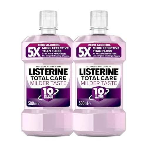 Image of Listerine Total Care Milder Taste Mouthwash 500ml (Pack of 2)