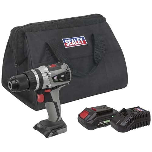 Image of Sealey 20V 2Ah SV20 Series Ø13mm Brushless Combi Drill Kit - CP20VDDXKIT1