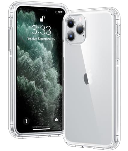 Image of Voyahülle Clear Case for iPhone 11 Pro Max, Ultra Thin, Shockproof TPU Cover, Anti-Yellowing, Crystal Clear, Phone Case for Apple iPhone 11 Pro Max - Clear