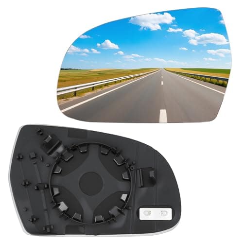 Image of Convitex Wing Mirror Glass Left Side Heated Replacement for Audi A3 2010-2013 A4 2010-2015 A5 2009-2016 Car Buckle Passenger