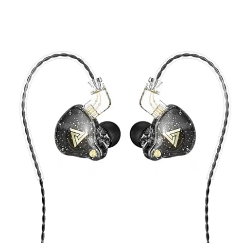 Image of CNWUJASS QKZ AK6 PRO Wired Earphone, 11mm Strong Magnetic Dynamic Headphone, Sports Running Earbuds, in Ear DJ Music Headset with Microphone (Black)