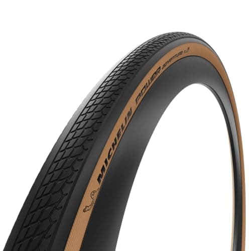 Image of MICHELIN BICYCLE POWER ADVENTURE CLASSIC TAN GRAVEL CITY COMMUTER ROAD TYRE 700X30C TS TLR