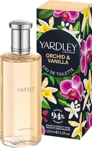 Image of Yardley London Orchid and Vanilla Eau De Toilette, Floral Womans Perfume with Notes of Mandarin and Peach, Vanilla Perfume for Women 125ml