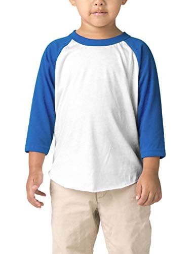 Image of Hat and Beyond Kids Raglan 3/4 Sleeves Baseball Tee