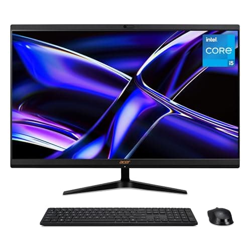 Image of ACER Aspire C27-1800 All-in-One Desktop - Intel Core i5-12450H, 8GB, 512GB SSD, Integrated, 27" Full HD, Windows 11, Black