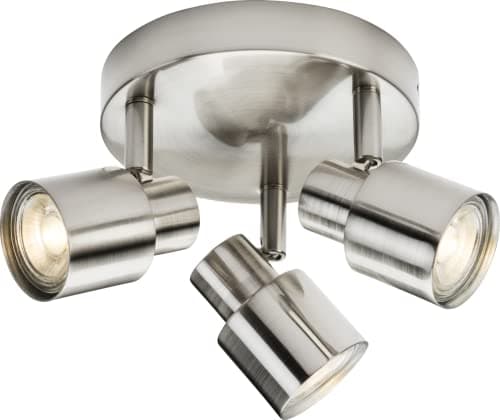 Image of Triple GU10 Spotlight in Brushed Chrome