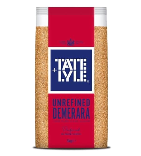 Image of Demerara Sugar 3kg – Premium Raw Cane Sugar | Golden Crystals with a Rich, Molasses Flavor | Perfect for Baking, Coffee, Tea, and Desserts | 100% Natural & Unrefined