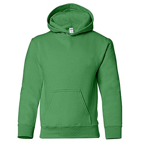Image of Gildan Heavy Blend Childrens Unisex Hooded Sweatshirt Top / Hoodie (XL) (Irish Green)