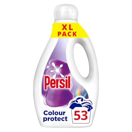 Image of Persil Colour Laundry Washing Liquid Detergent keeps colours bright outstanding stain removal in quick & cold washes 53 washes (1.431 L)