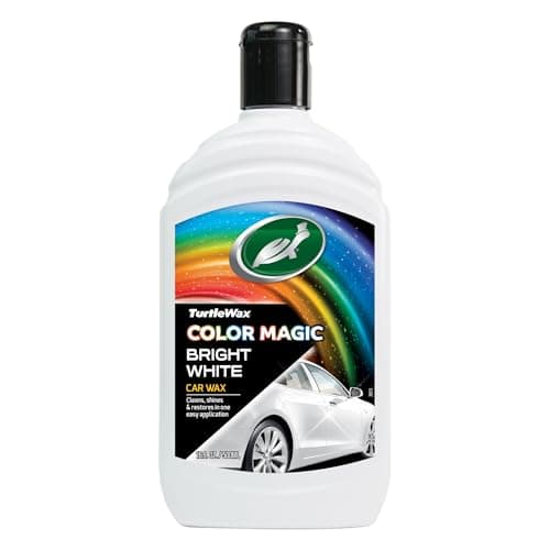 Image of Turtle Wax 52712 Color Magic Car Paintwork Polish Restores Colour & Shine White 500ml 52712