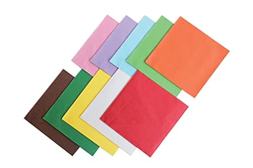 Image of Bright Ideas Crafts Tissue Paper Pack of Squares 480 Pieces, Great for All Arts and Crafts Projects, Ideal for Classroom Work