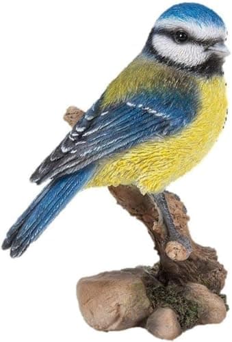 Image of Vivid Arts Lifelike Perched Blue Tit Home or Garden Ornament (WBC-BT05-F)