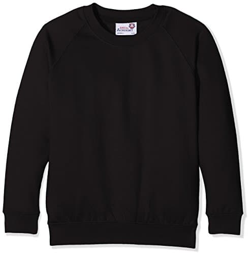 Image of AWDis Boy's Kids Academy Raglan Sweatshirt School Top, Black (Academy Black), 9-10 Years (Manufacturer Size:Large)