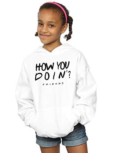 Image of Absolute Cult Friends Girls How You Doin? Hoodie White 12-13 years