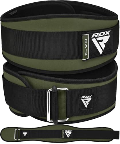 Image of RDX Weight Lifting Belt AUTO LOCK, 6.5” Padded Back Support, Men Women Gym Fitness Bodybuilding Powerlifting Weightlifting Workout, Deadlift Squat, Pro Exercise Equipment