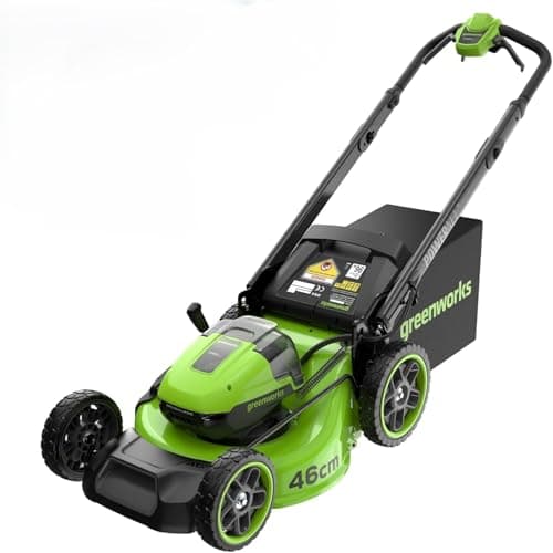Image of Greenworks 48V (24V x 2) Lithium‑Ion Cordless Self‑Propelled Lawnmower, 46cm Cutting Width, up to 440m², 8-position central height adjustment 25–95mm, Battery & Charger Not Included – LM4602S