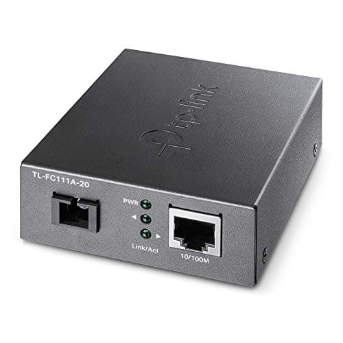 Image of TP-Link TL-FC111A-20 | 10/100 Mbps WDM SFP to RJ45 Fiber Media Converter | Fiber to Ethernet Converter | 10/100 Mbps RJ45 Port to 100Base-FX Single-Mode Fiber | Extend Fiber Distance Up to 20 km