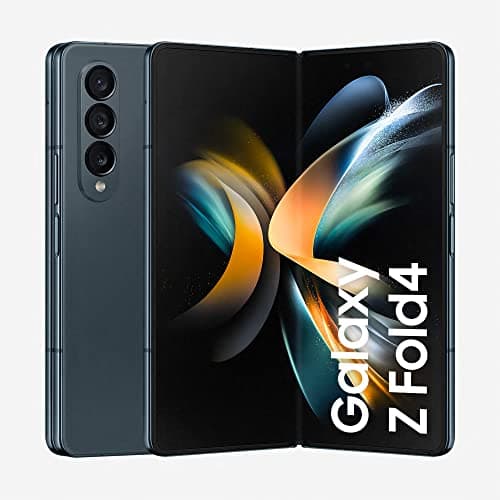 Image of Samsung Galaxy Z Fold4 5G Smartphone, Android SIM Free, Foldable Smartphone, 256GB, Dynamic Display AMOLED 2 x 6.2 inches/7.6 inch 1.2, Greygreen 2022 [Italian Version]