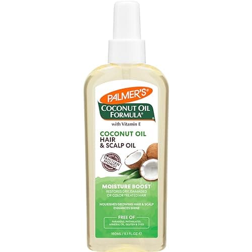 Image of Coconut Oil Formula® with Vitamin E, Moisture Boost, Hair & Scalp Oil, 5.1 fl oz (150 ml), Palmer's
