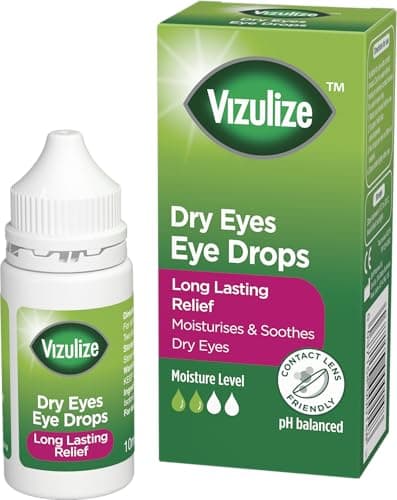 Image of Vizulize Dry Eyes Eye Drops 10ml - Long Lasting Relief, Moisturizes & Soothes Dry Eyes