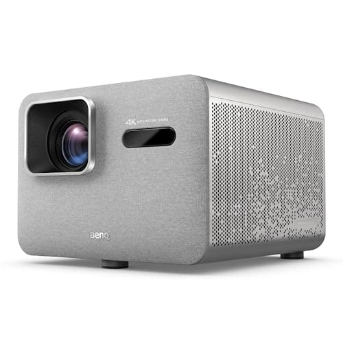 Image of BenQ TK705i 4K HDR Home Entertainment Projector, Netflix, 3000 ANSI Lumens, Google TV, Low Input Lag, Auto Image Adjustment, Optical Zoom, Bluetooth, HDMI 2.1, MEMC, HDR 10+, Quiet Projector, Grey