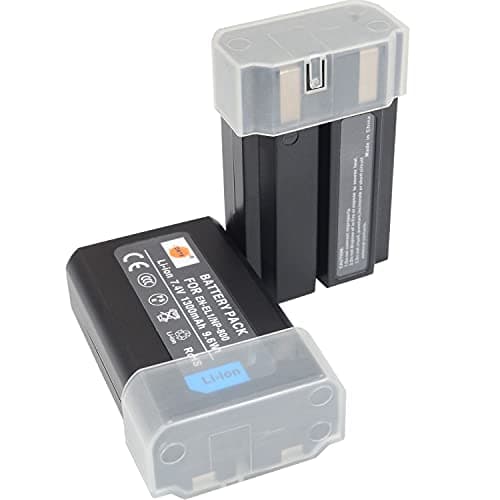 Image of DSTE 2PCS EN-EL1 ENEL1 Li-Ion Battery Compatible with Nikon Cooipix 4300 4500 4800 5400 5700 775 8700 880 885 995 E880