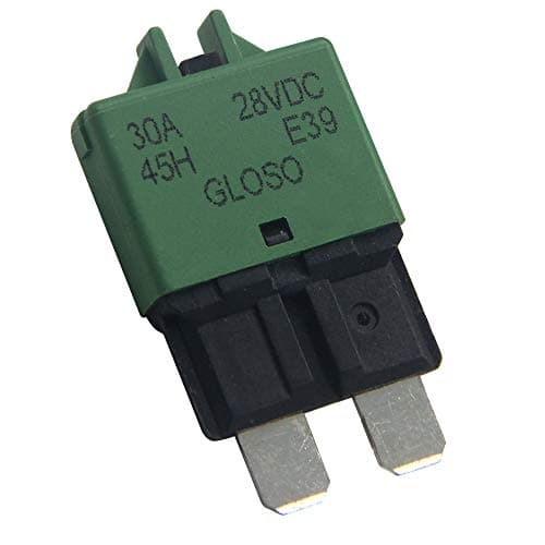 Image of RKURCK 12V-28V DC Manual Reset Low Profile ATC Circuit Breaker Resettable Blade Fuse 30A