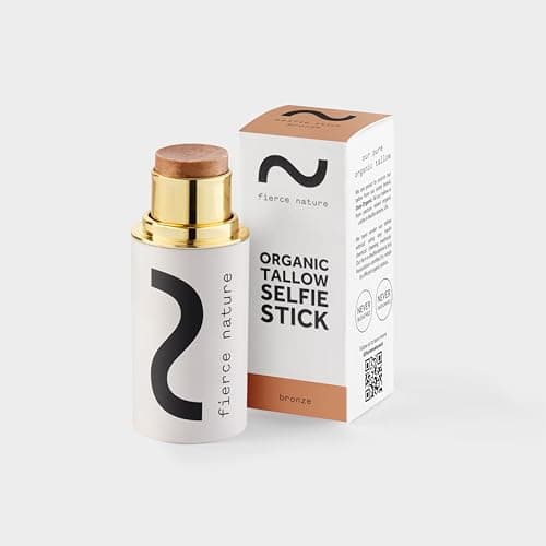 Image of Fierce Nature Multi-Use Tallow Balm Selfie Stick for Contour, Blush, Lips & Face – Nourishing Natural Moisturizer - (Bronze, 7g)