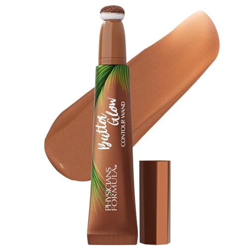 Image of Physicians Formula Butter Glow Contour Wand, Liquid Bronzer for Instant Definition, Nourishing and Creamy, Easy Application, Fair Light