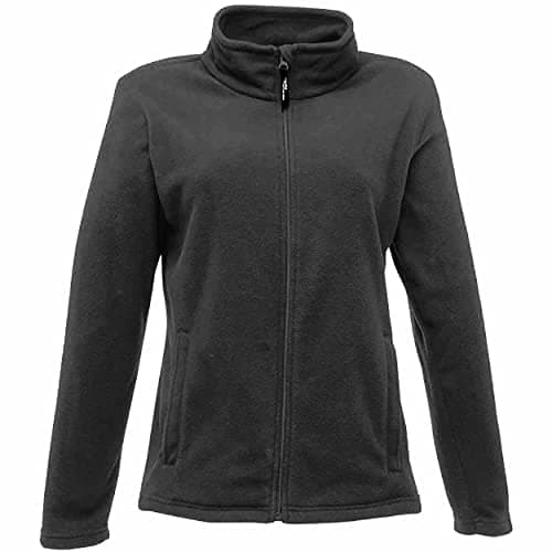 Image of Regatta Women's Ladies Micro Full Zip Fleece Jacket, Black (Black), 20 (Manufacturer Size:20)