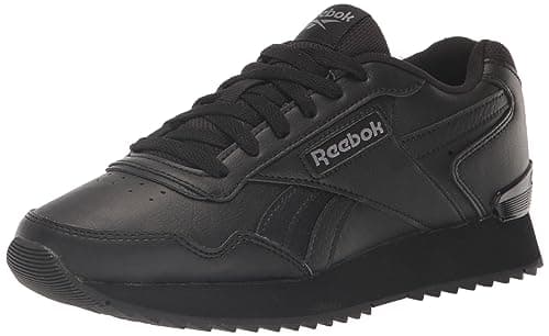 Image of Reebok Unisex-Adult Glide Ripple Clip Sneaker, Black/Pure Grey, 10.5 Women/ 9 Men